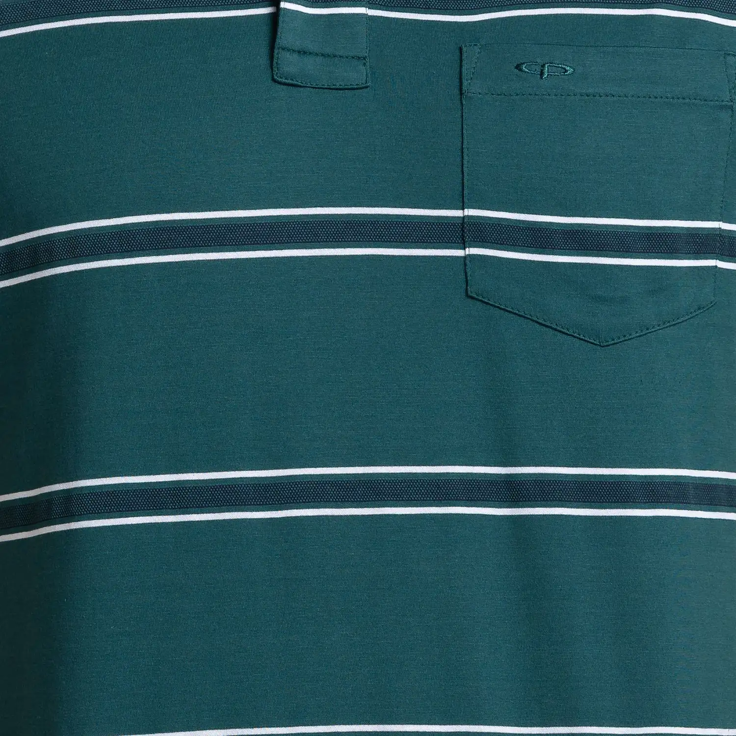Men Green Tailored Fit Stripe Cotton Half Sleeve T-Shirt - Image 7