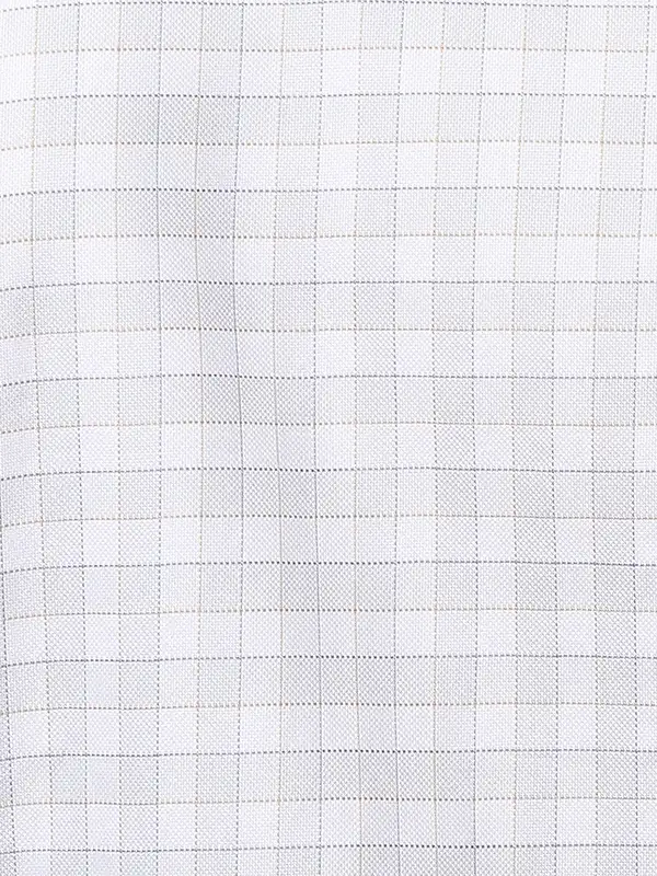 Men Grey Contemporary Fit Checks Cotton Shirts - Image 7
