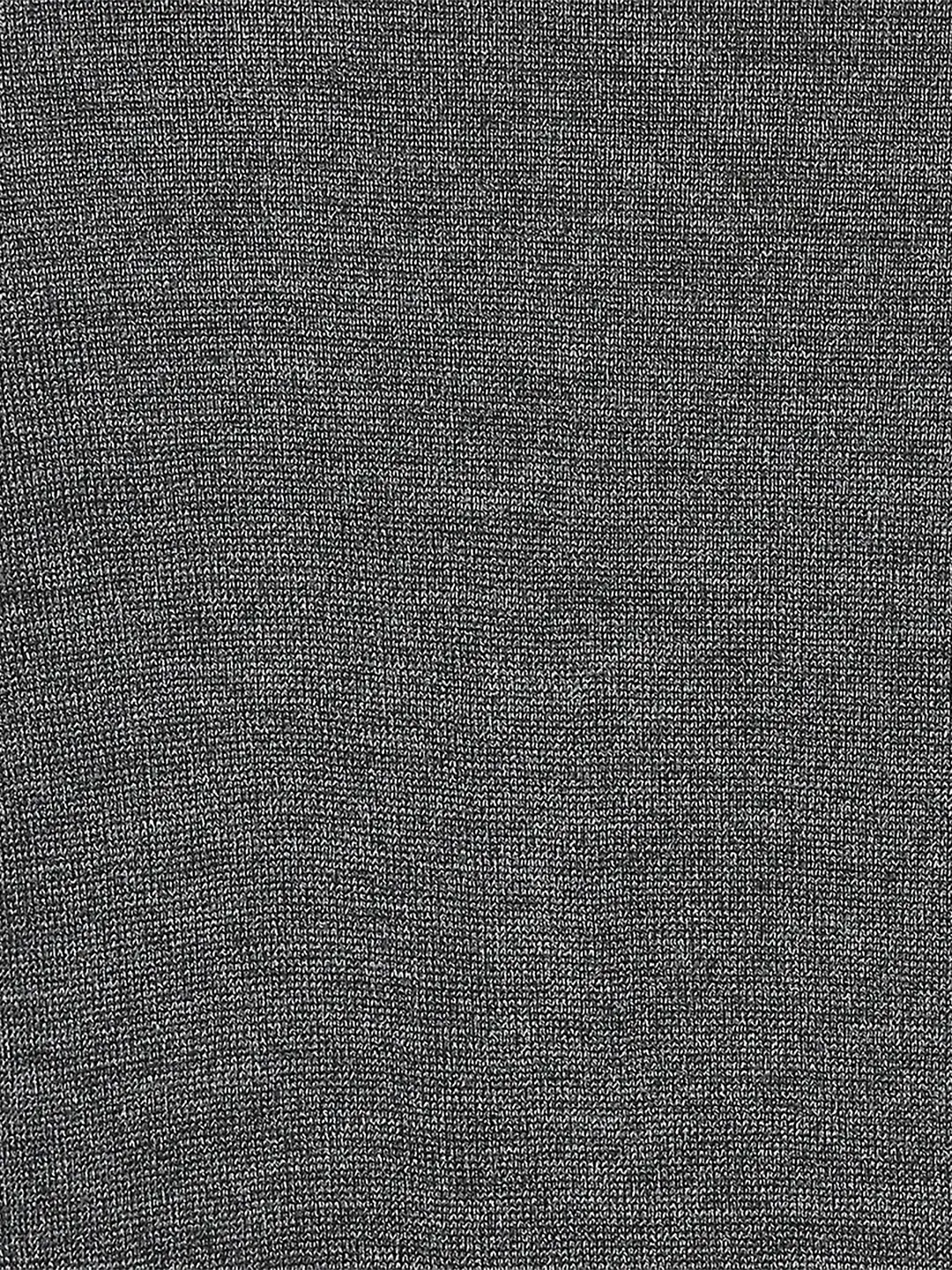Men Grey Contemporary Fit Solid Wool Blend Round Neck Collar Sweaters - Image 7