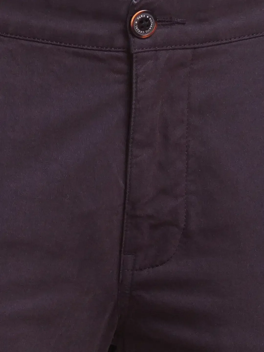 Men Grey Lrt Fit Solid Cotton Blend Trouser - Image 7