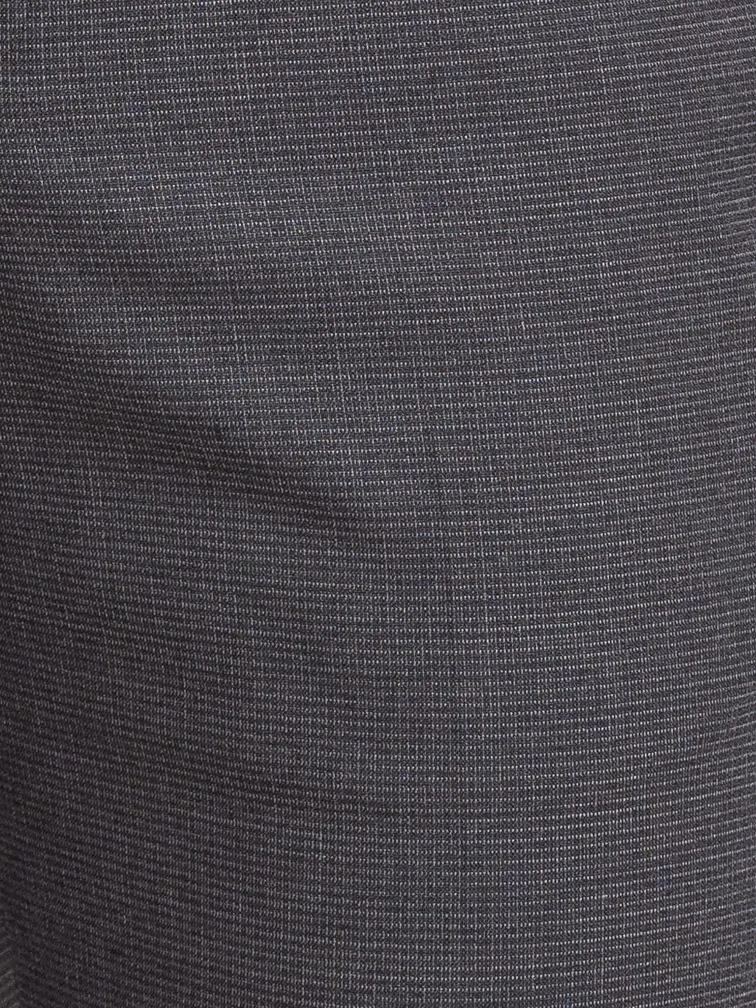 Men Grey Neo Classic Fit Structure Polyester Blend Trouser - Image 7
