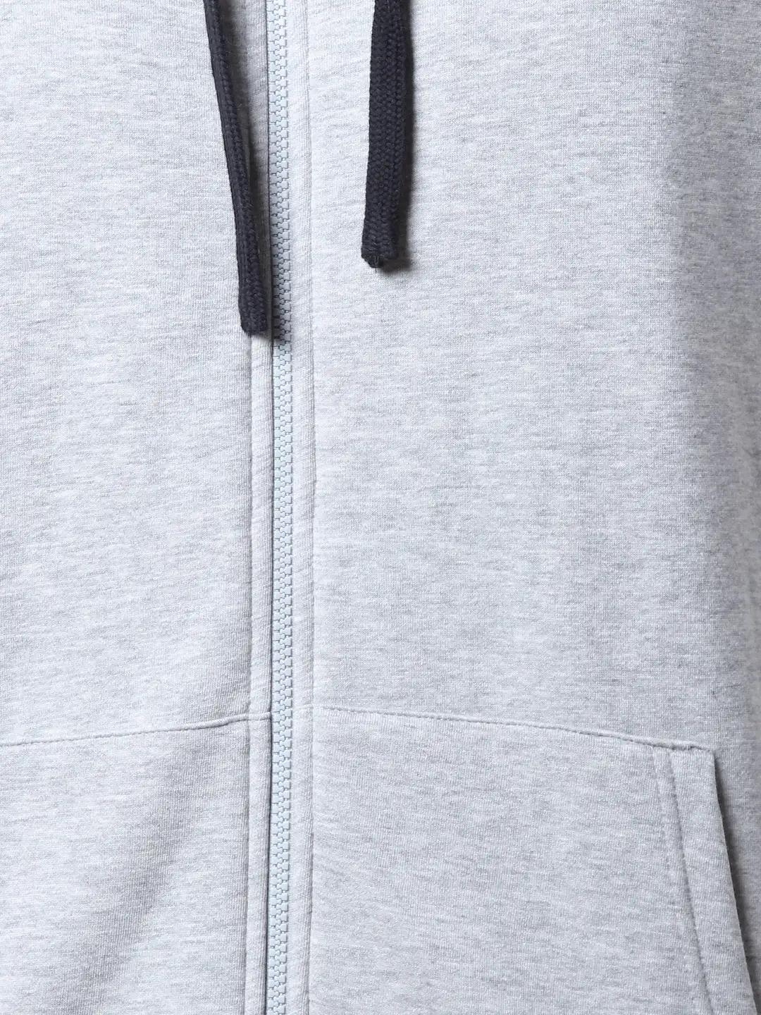 Men Grey Regular Fit Solid Cotton Polyester Blend Sweatshirts - Image 7