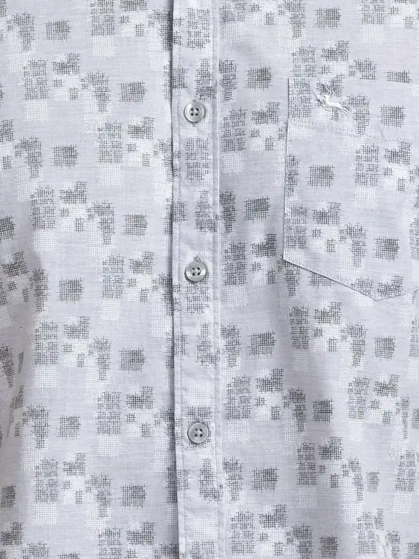 Parx Men Green Printed Slim Fit Cotton Casual Shirt - Image 7