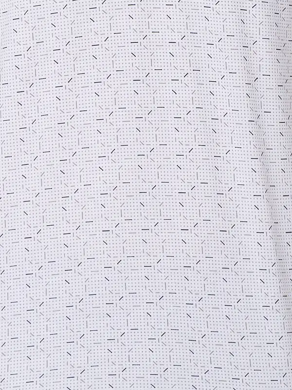 Men Grey Slim Fit Print Cotton Polyester Blend Round Neck Collar Polo T-Shirt - Image 7