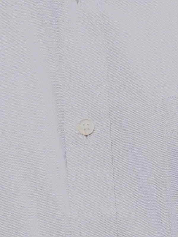 Men Grey Slim Fit Solid Cotton Shirts - Image 7