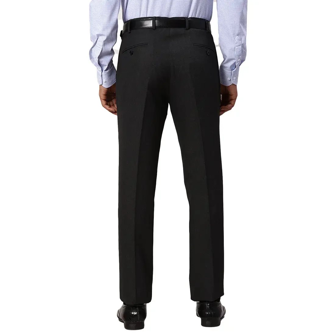Park Avenue Men Grey Slim Fit Structured Polyester Blend Trouser - Image 5