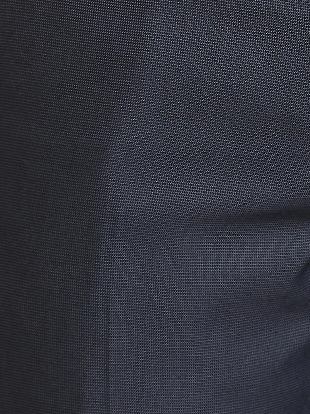 Men Grey Smart Fit Structure Polyester Blend Trouser - Image 7