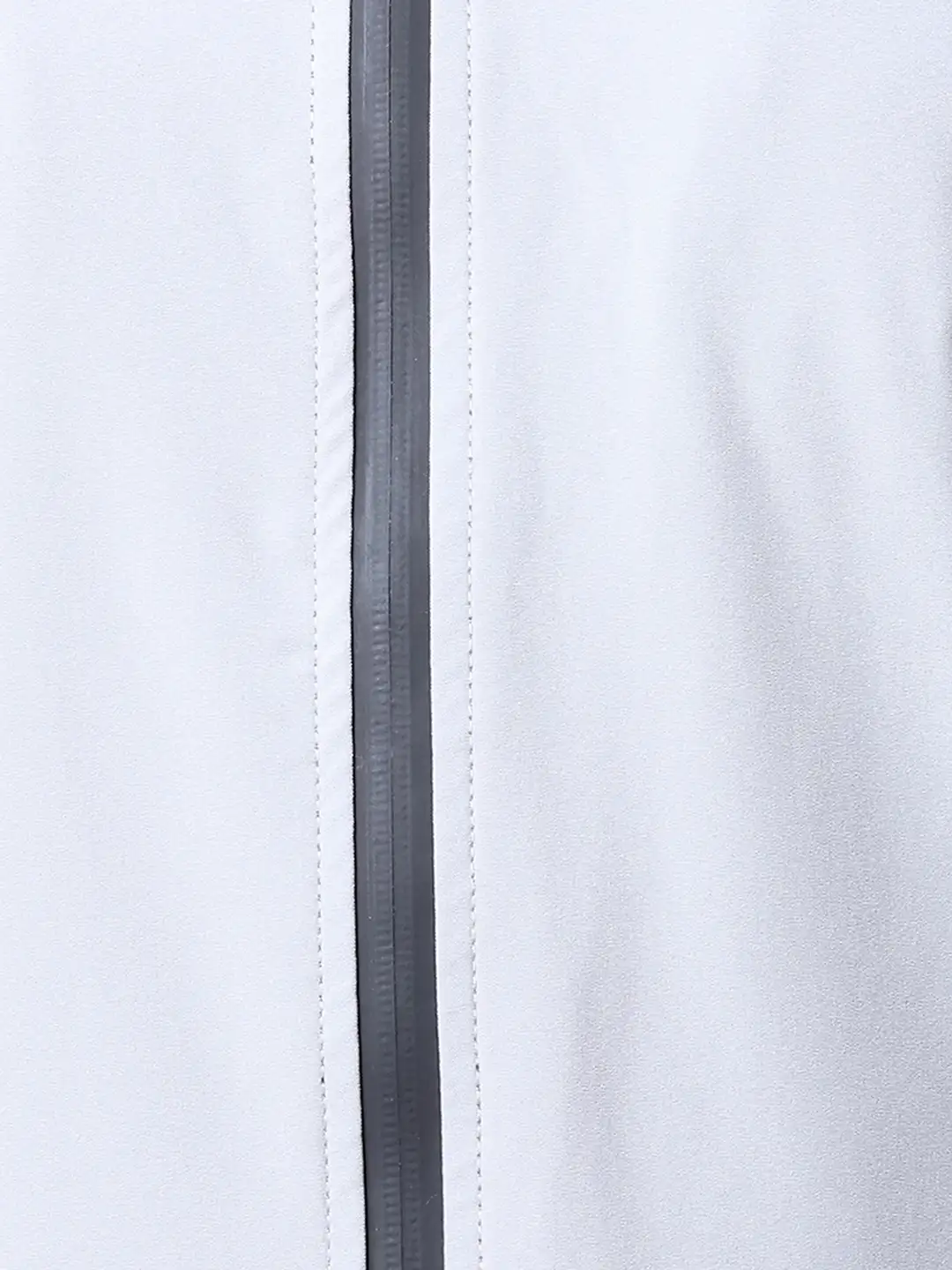 Men Grey Solid Polyester Full Sleeve Jackets - Image 7