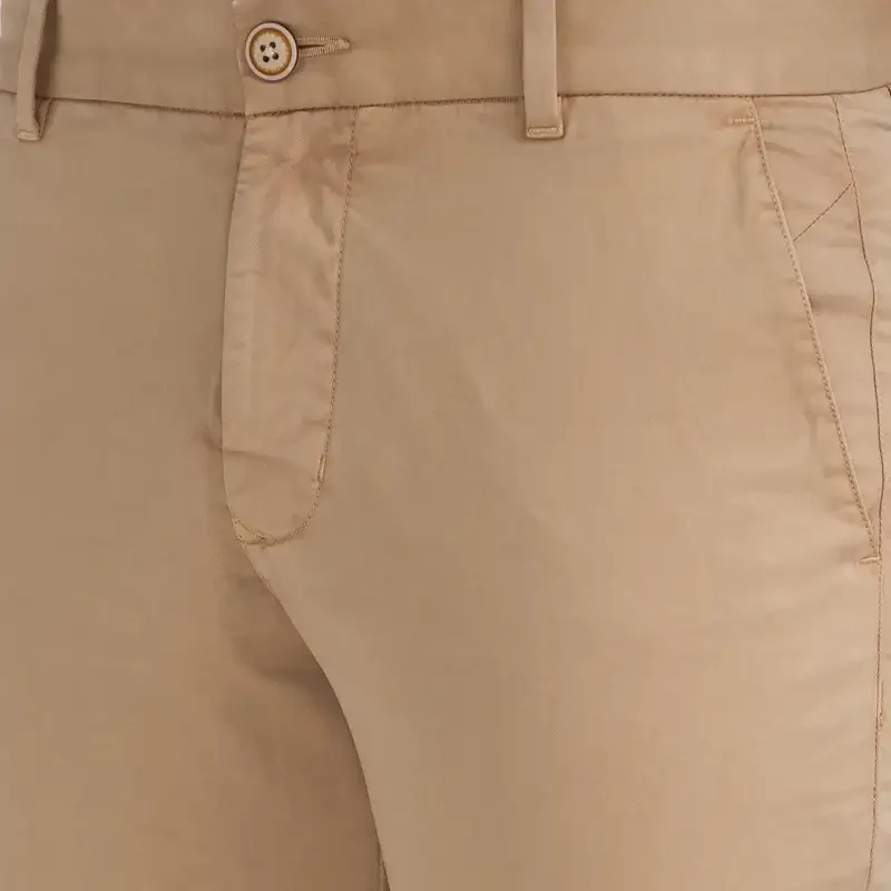 Men Khaki Lrt Fit Rfd Overdyed Cotton Blend Trouser - Image 5