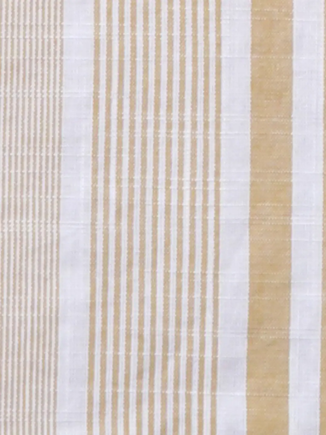 Park Avenue Men Khaki Slim Fit Stripe Casual Shirt - Image 8