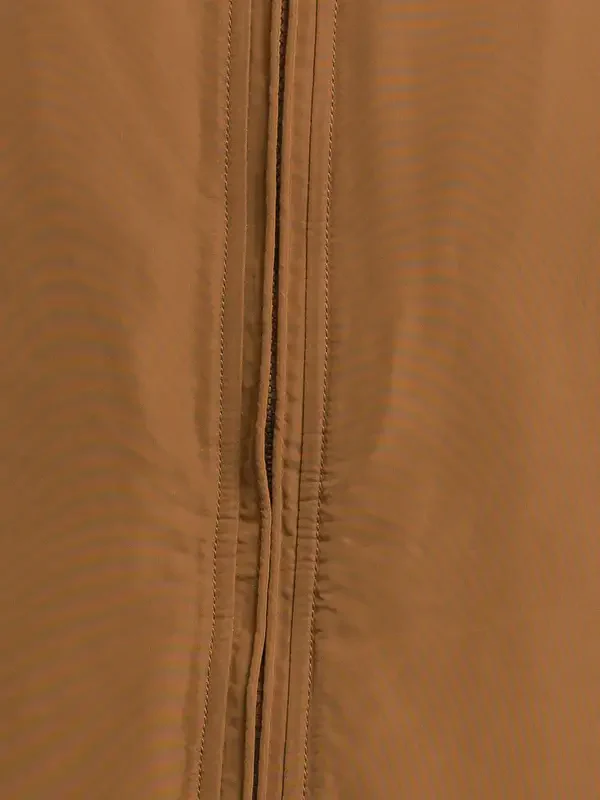 Men Khaki Solid Polyester Full Sleeve Jackets - Image 7