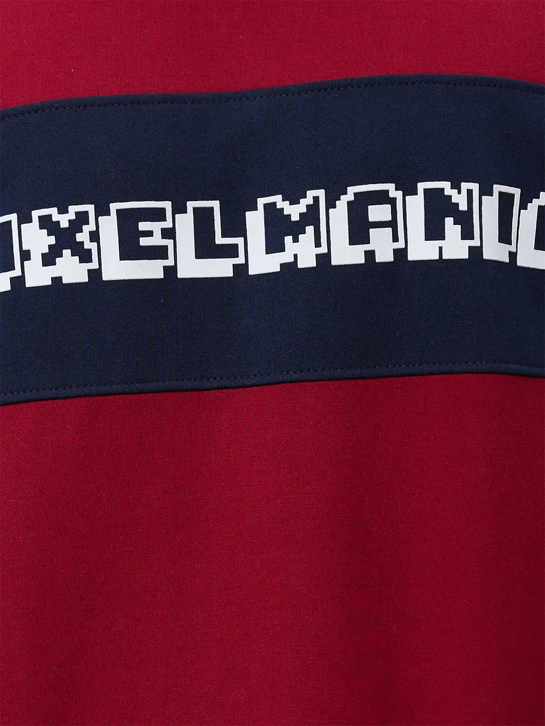 Men Maroon Regular Fit Graphic Cotton Blend Sweatshirts - Image 7