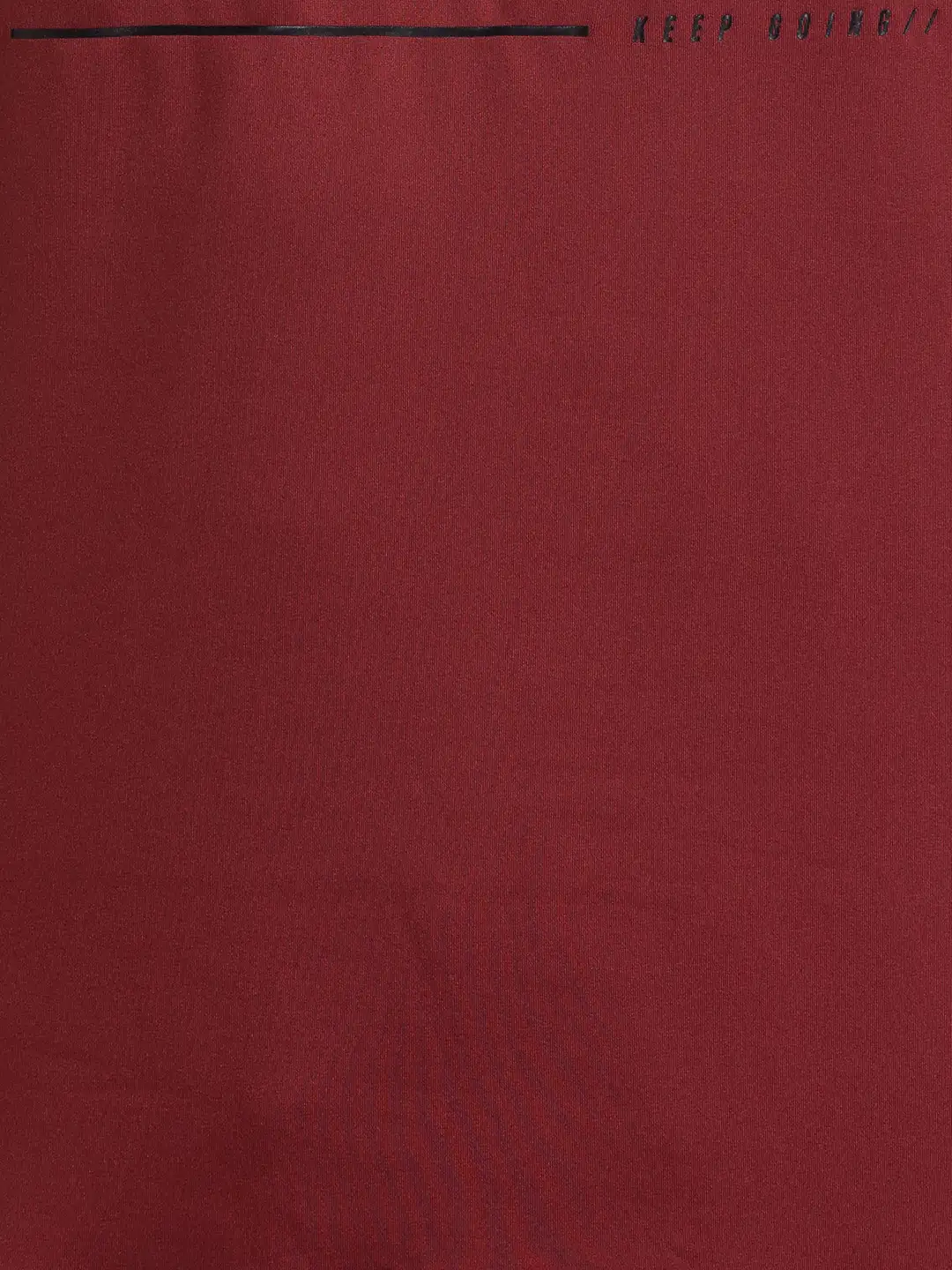 Men Maroon Regular Fit Print Polyester Round Collar T-Shirt - Image 7