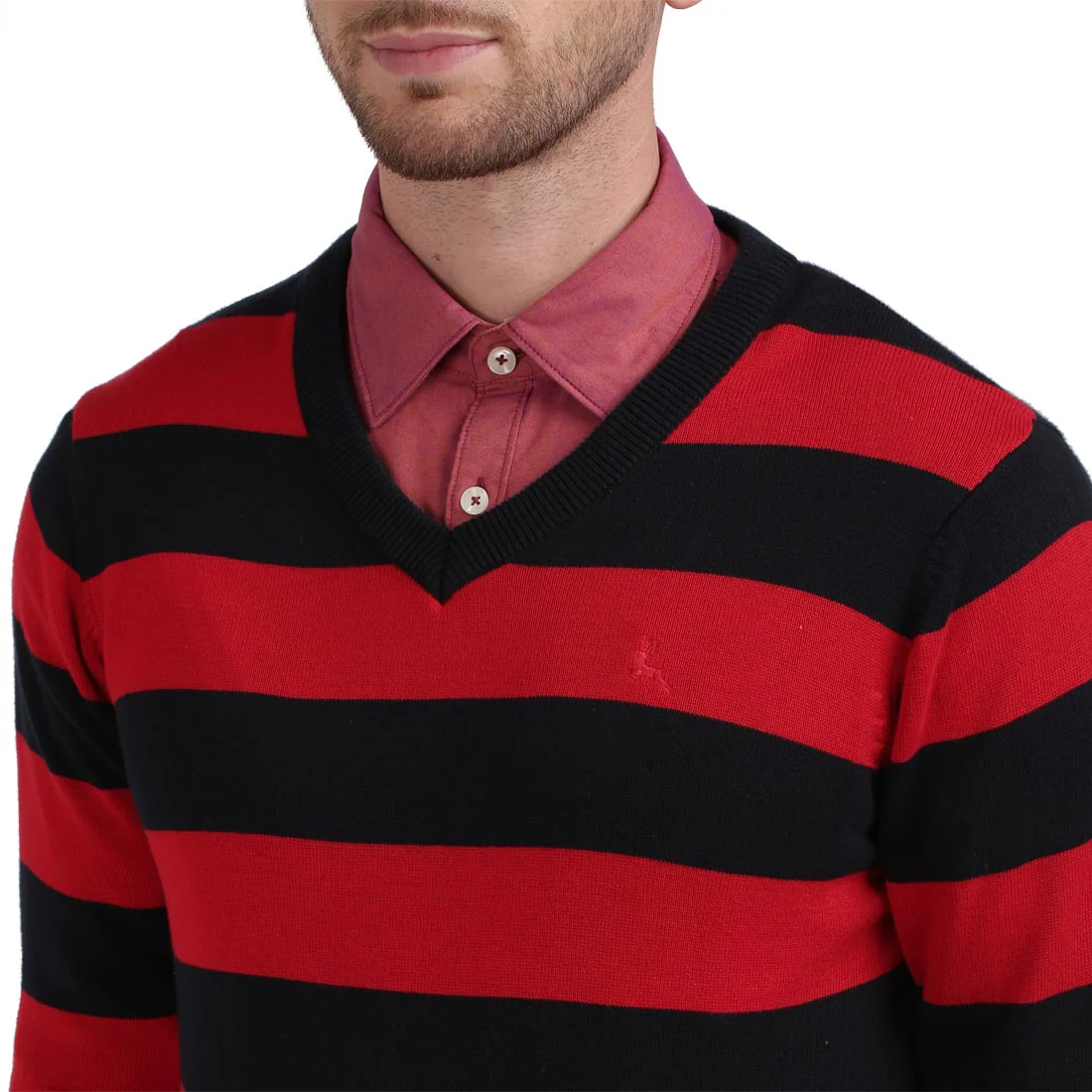 Men Multi-Colour Cotton Sweaters - Image 6