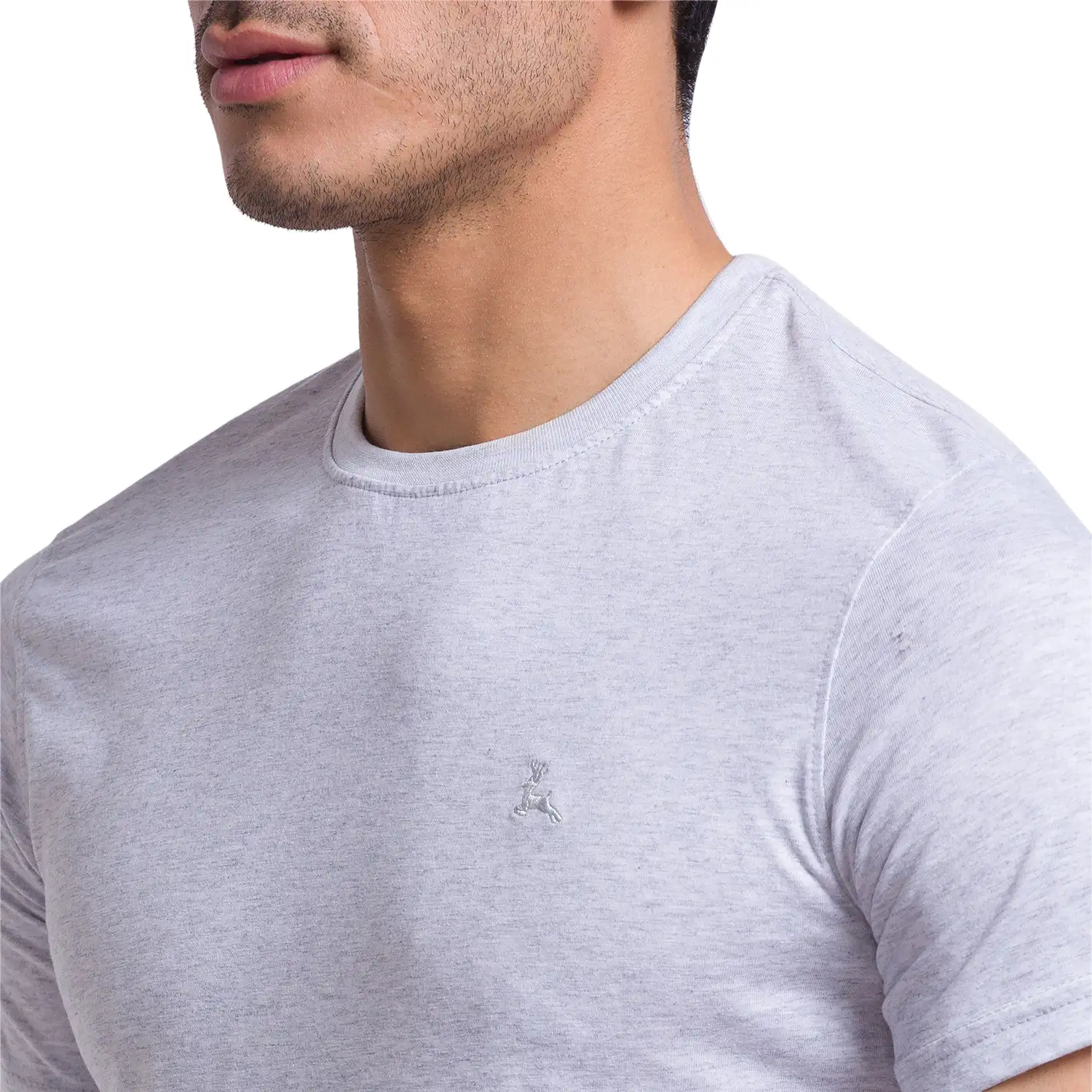 Men Multi-Colour Regular Fit Solid Cotton Round Collar T-Shirt - Image 12