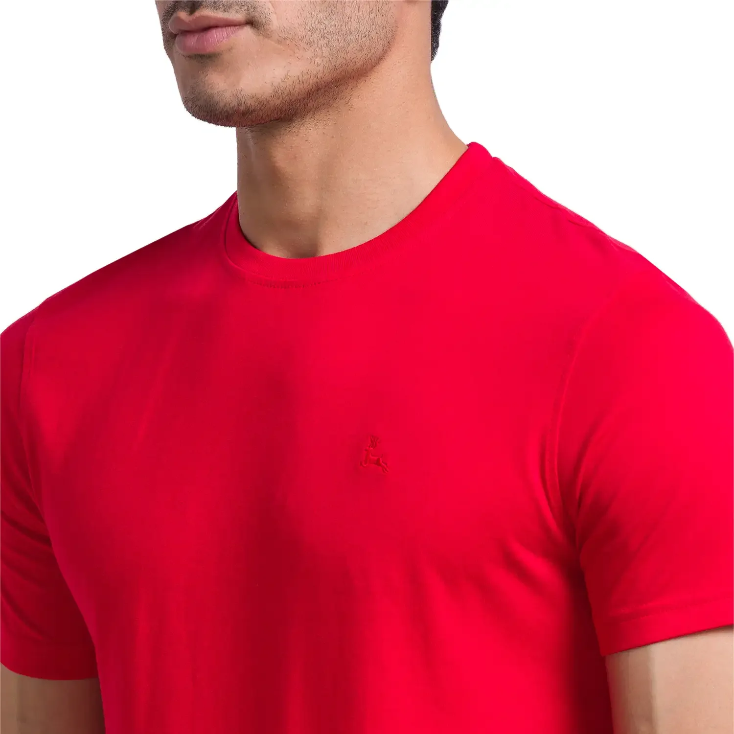 Men Multi-Colour Regular Fit Solid Cotton Round Collar T-Shirt - Image 12