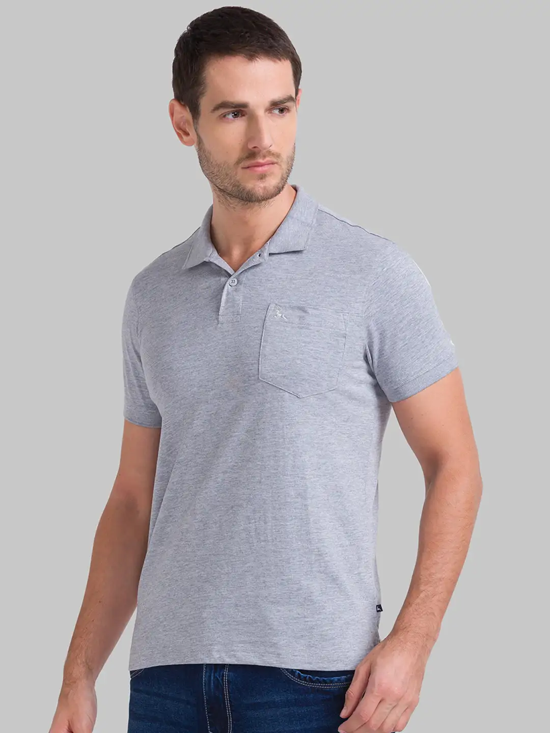 Men Multi-Colour Regular Fit Solid Cotton Round Neck Collar Polo T-Shirt - Image 3