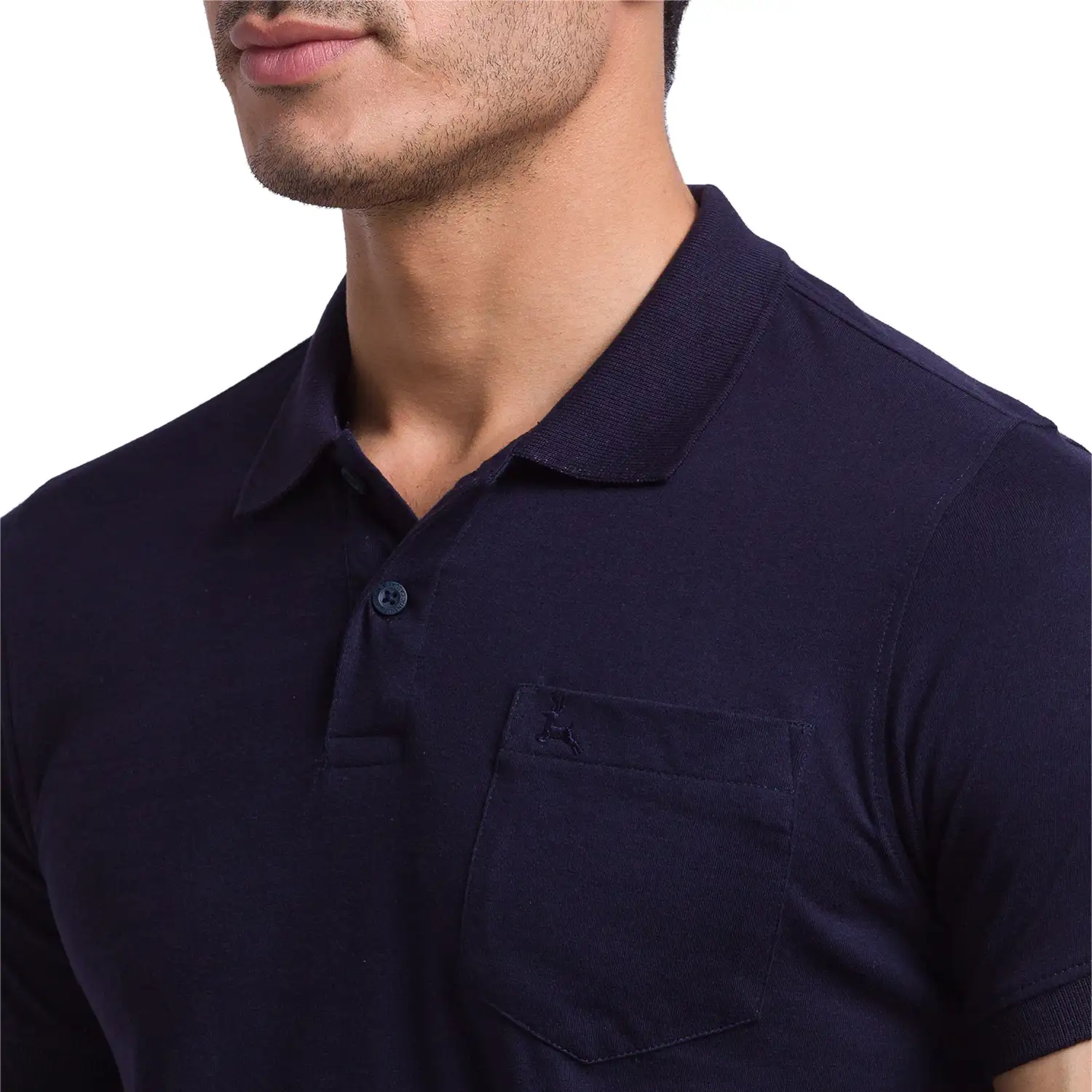 Men Multi-Colour Regular Fit Solid Cotton Round Neck Collar Polo T-Shirt - Image 6