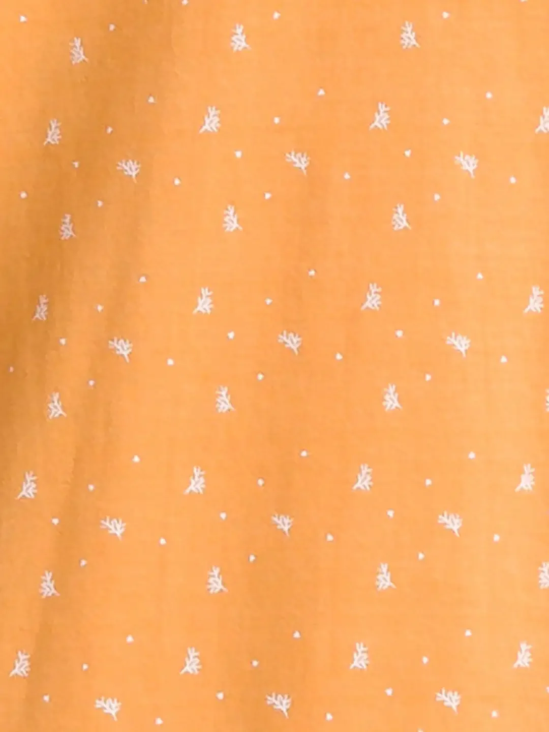 Men Orange Regular Fit Print Cotton Round Neck Collar Polo T-Shirt - Image 7