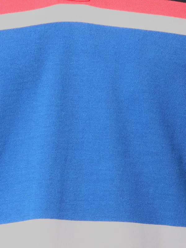 Men Orange Regular Fit Yarn Dyed Cotton Round Neck Collar Polo T-Shirt - Image 7
