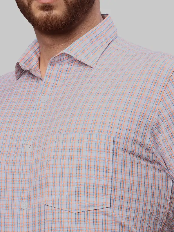 Park Avenue Men Black Checks Slim Fit Cotton Casual Shirt - Image 6