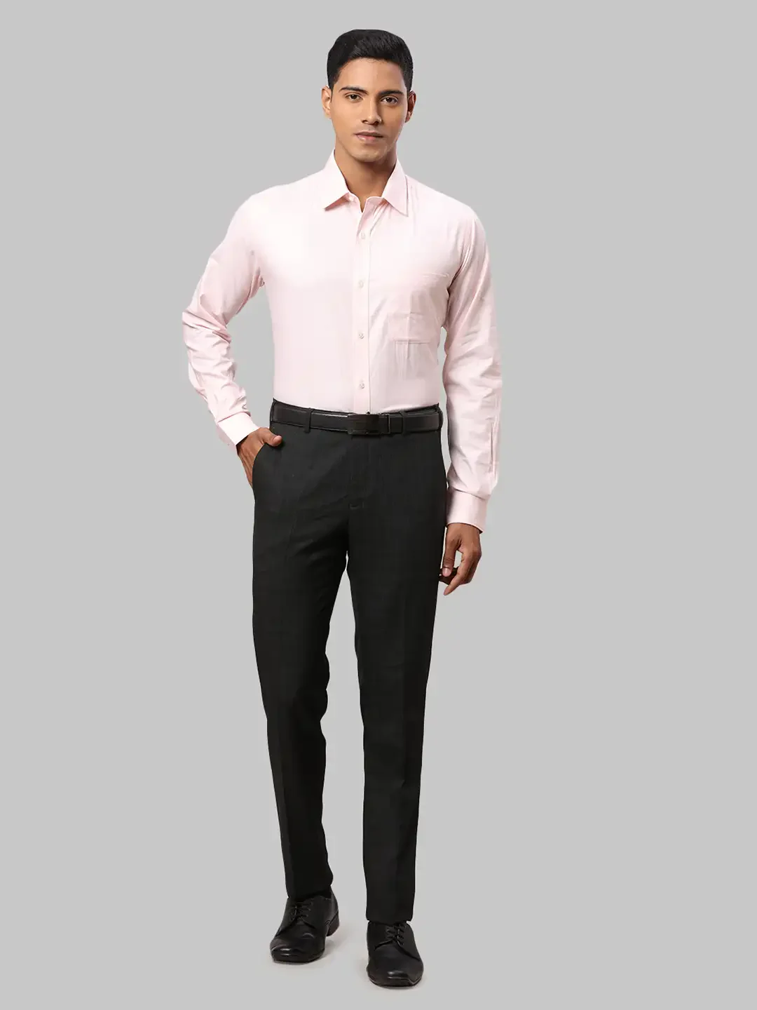 Men Orange Slim Fit Stripe Cotton Shirts - Image 5