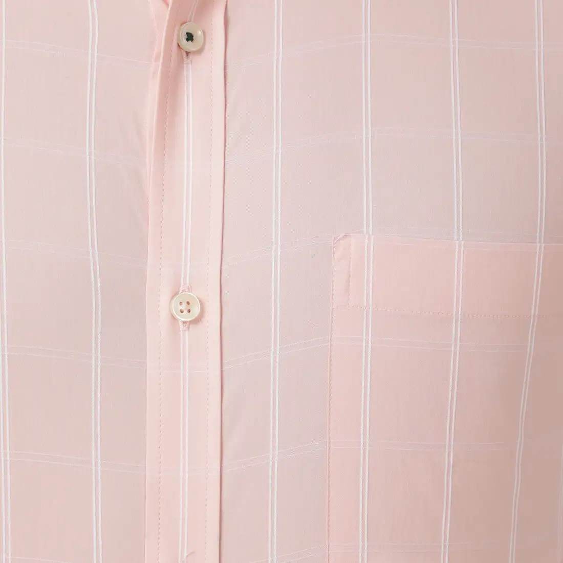Men Orange Super Slim Fit Checks Cotton Blend Shirts - Image 7