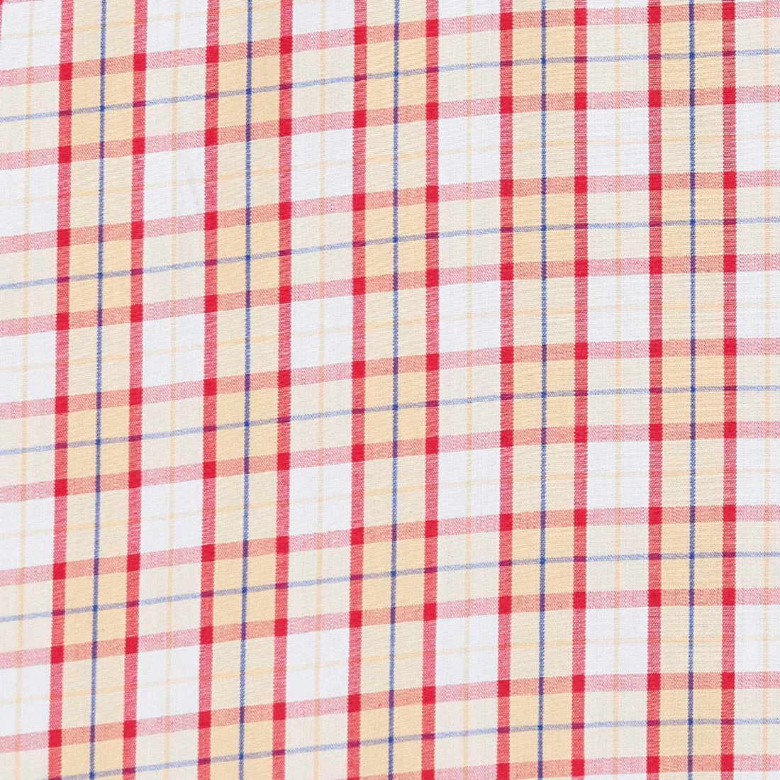 Men Orange Tailored Fit Checks Tencel Blend Full Sleeve Shirts - Image 7