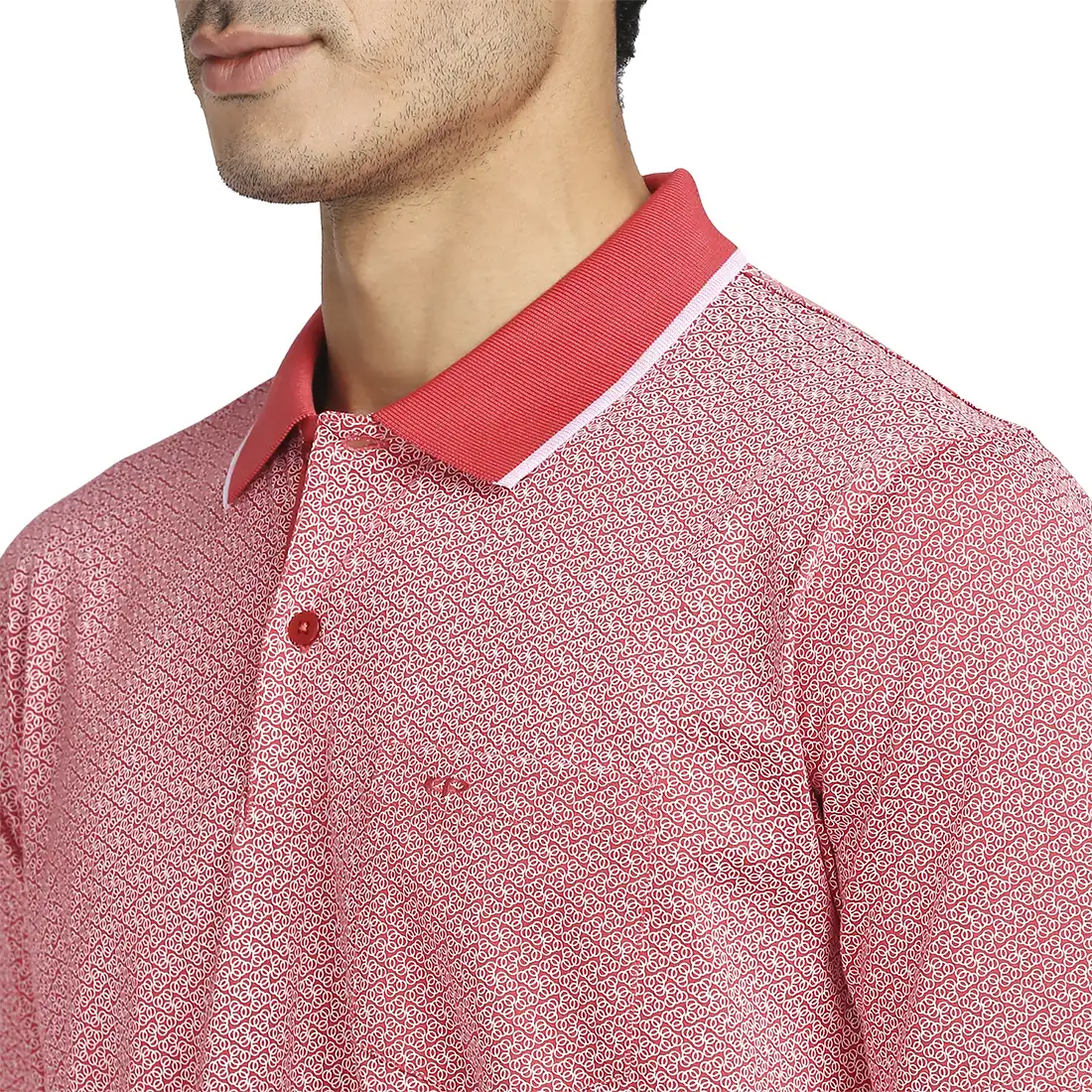 Men Red Classic Fit Print Cotton Half Sleeve T-Shirt - Image 6