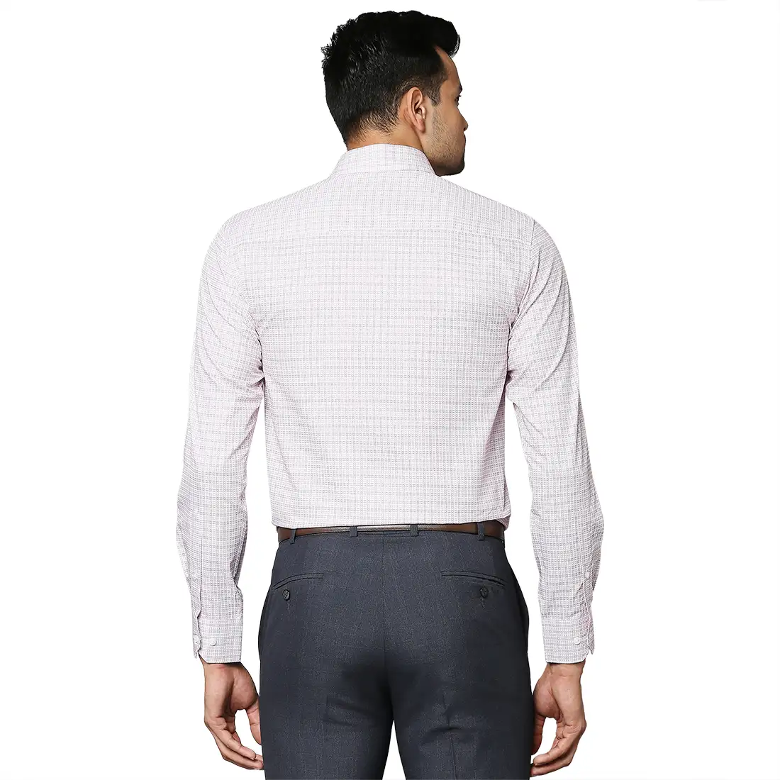 Men Red Contemporary Fit Checks Cotton Full Sleeve Shirts - Image 4