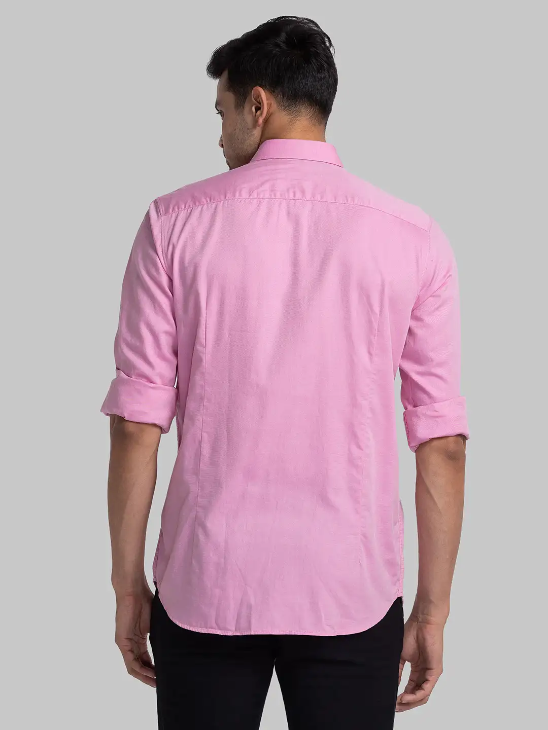Raymond Men Pink Contemporary Fit Cotton Casual Shirt - Image 4