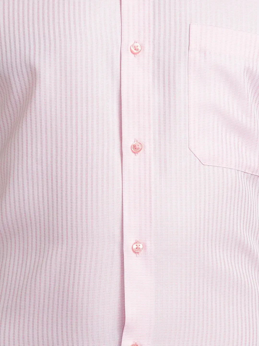 Men Red Contemporary Fit Stripe Cotton Full Sleeve Shirts - Image 6