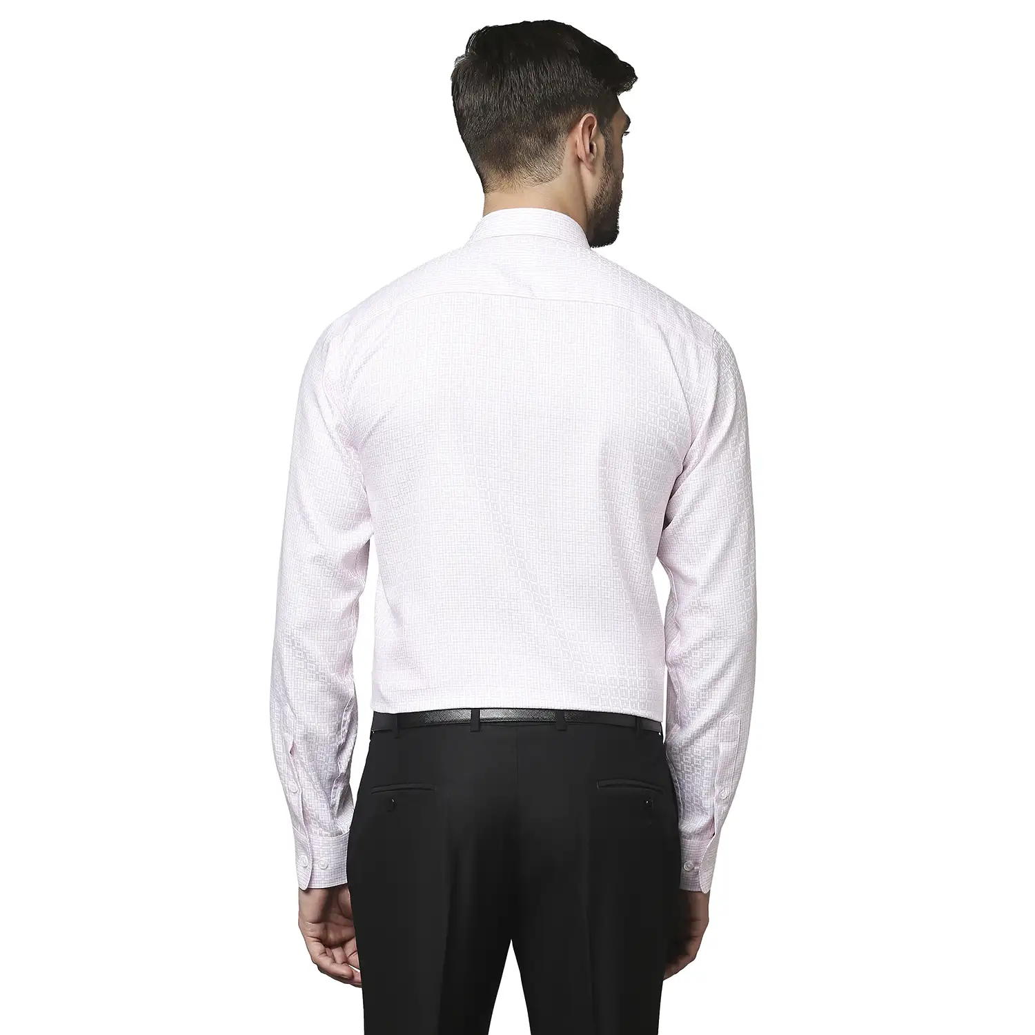 Men Red Regular Fit Checks Cotton Full Sleeve Shirts - Image 4