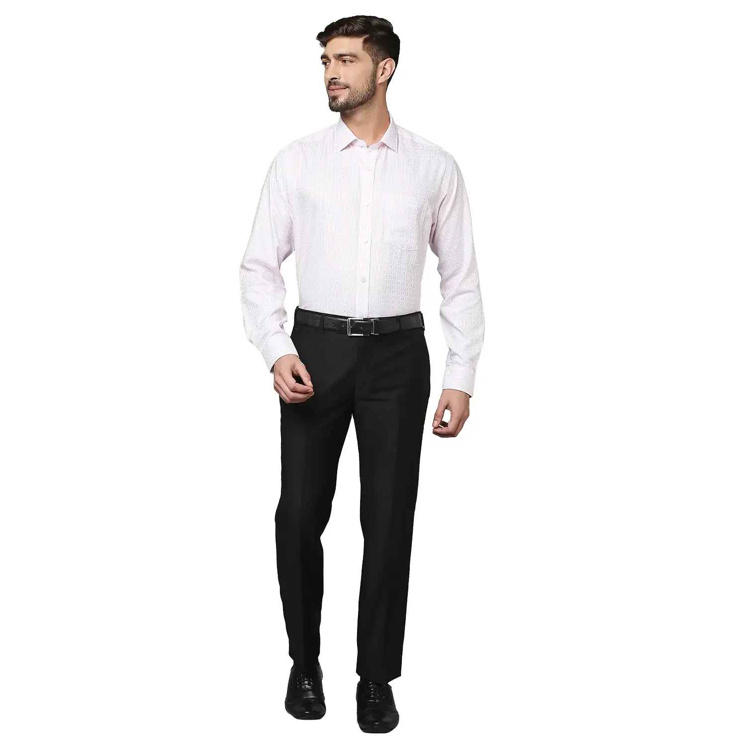 Men Red Regular Fit Checks Cotton Full Sleeve Shirts - Image 5
