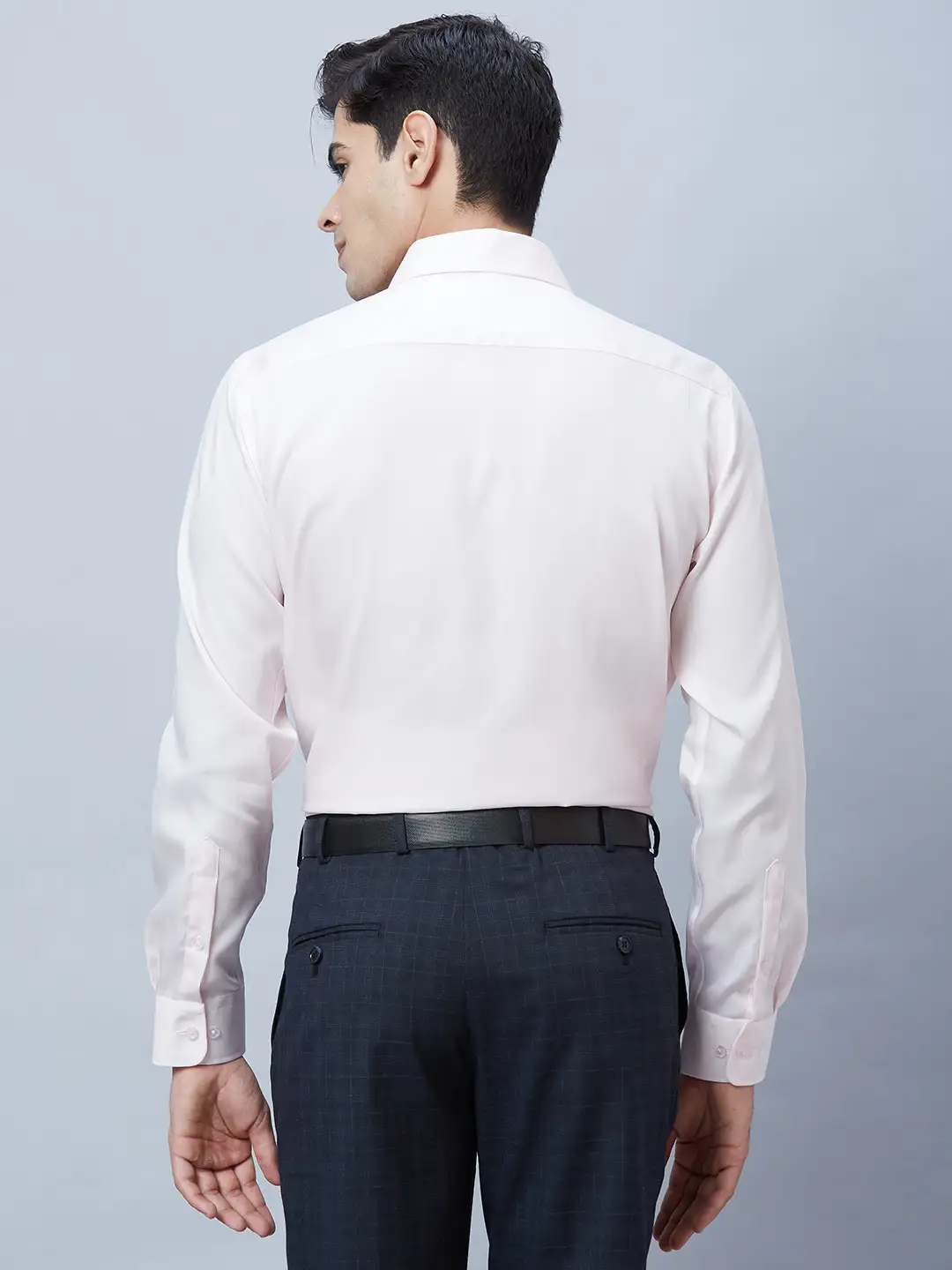 Park Avenue Men Pink Structured Regular Fit Cotton Formal Shirt - Image 4