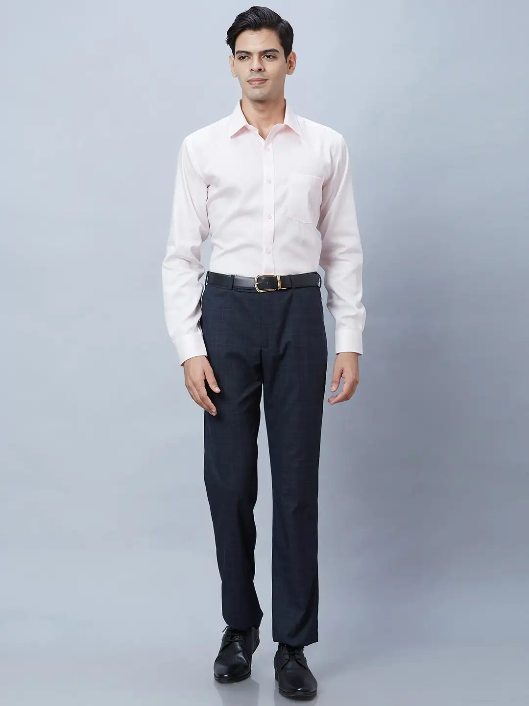 Park Avenue Men Pink Structured Regular Fit Cotton Formal Shirt - Image 5
