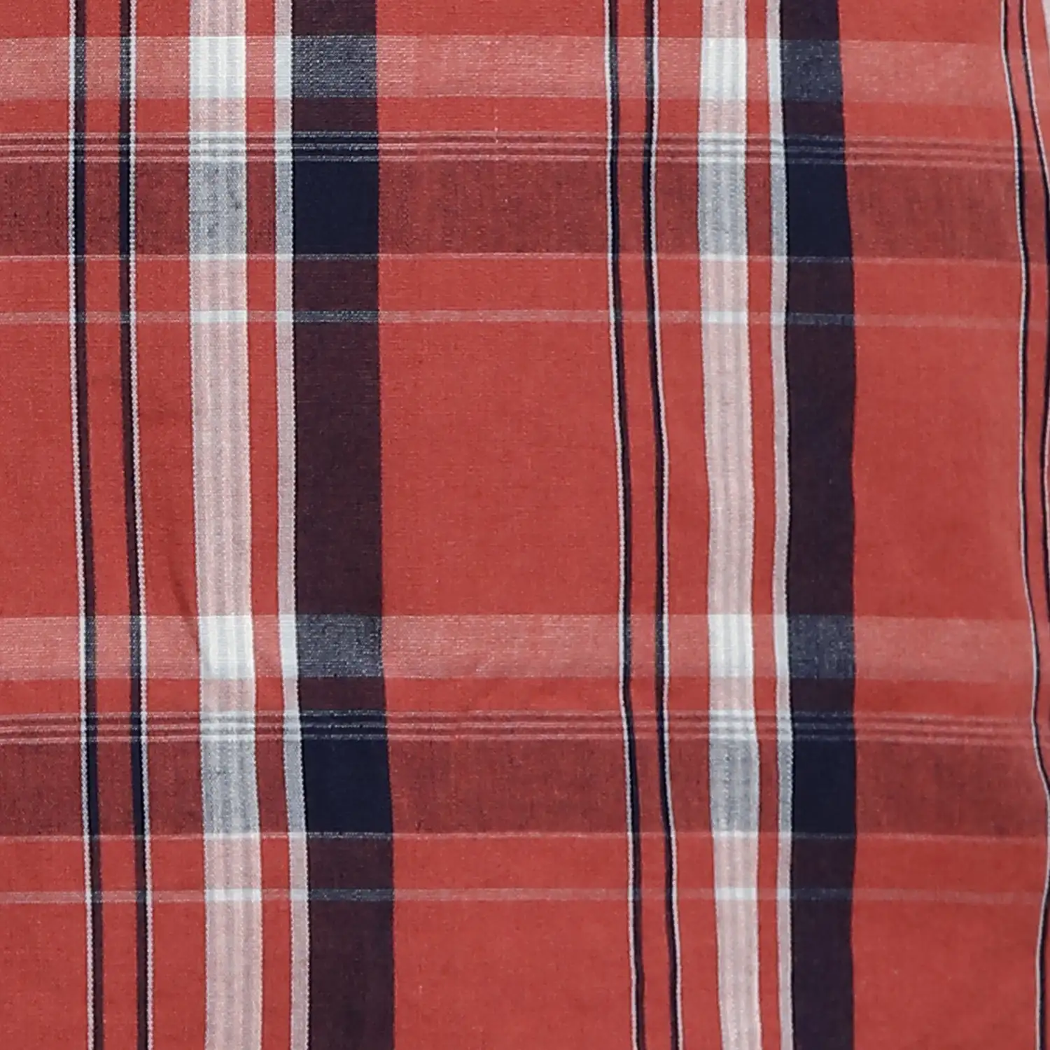Men Red Slim Fit Checks Cotton Full Sleeve Shirts - Image 7