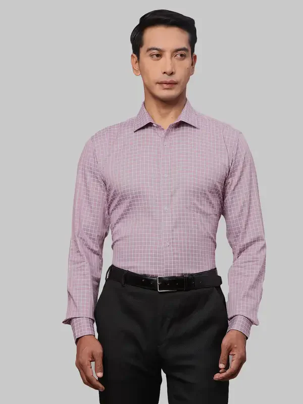 Men Red Slim Fit Checks Cotton Shirts