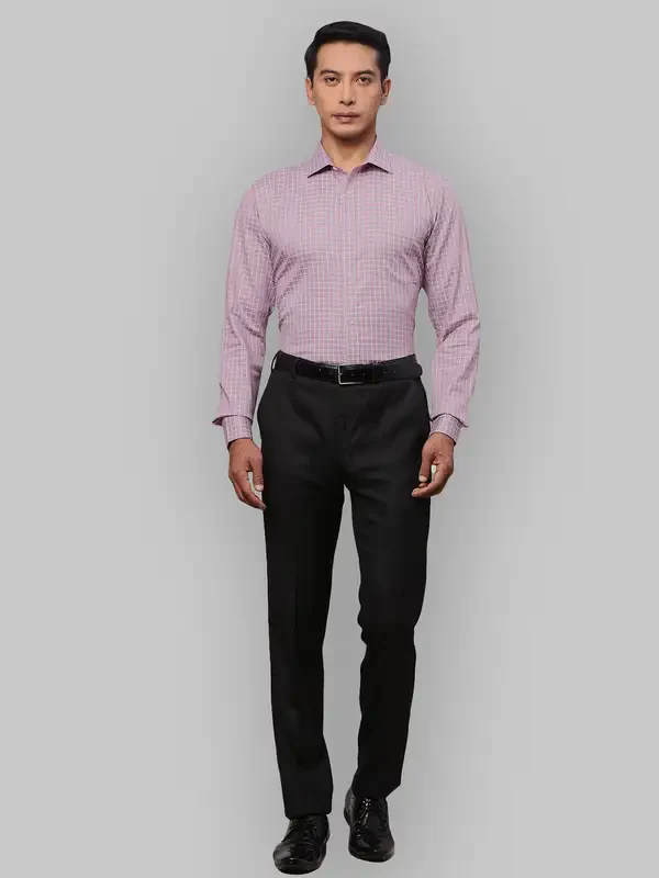 Men Red Slim Fit Checks Cotton Shirts - Image 6