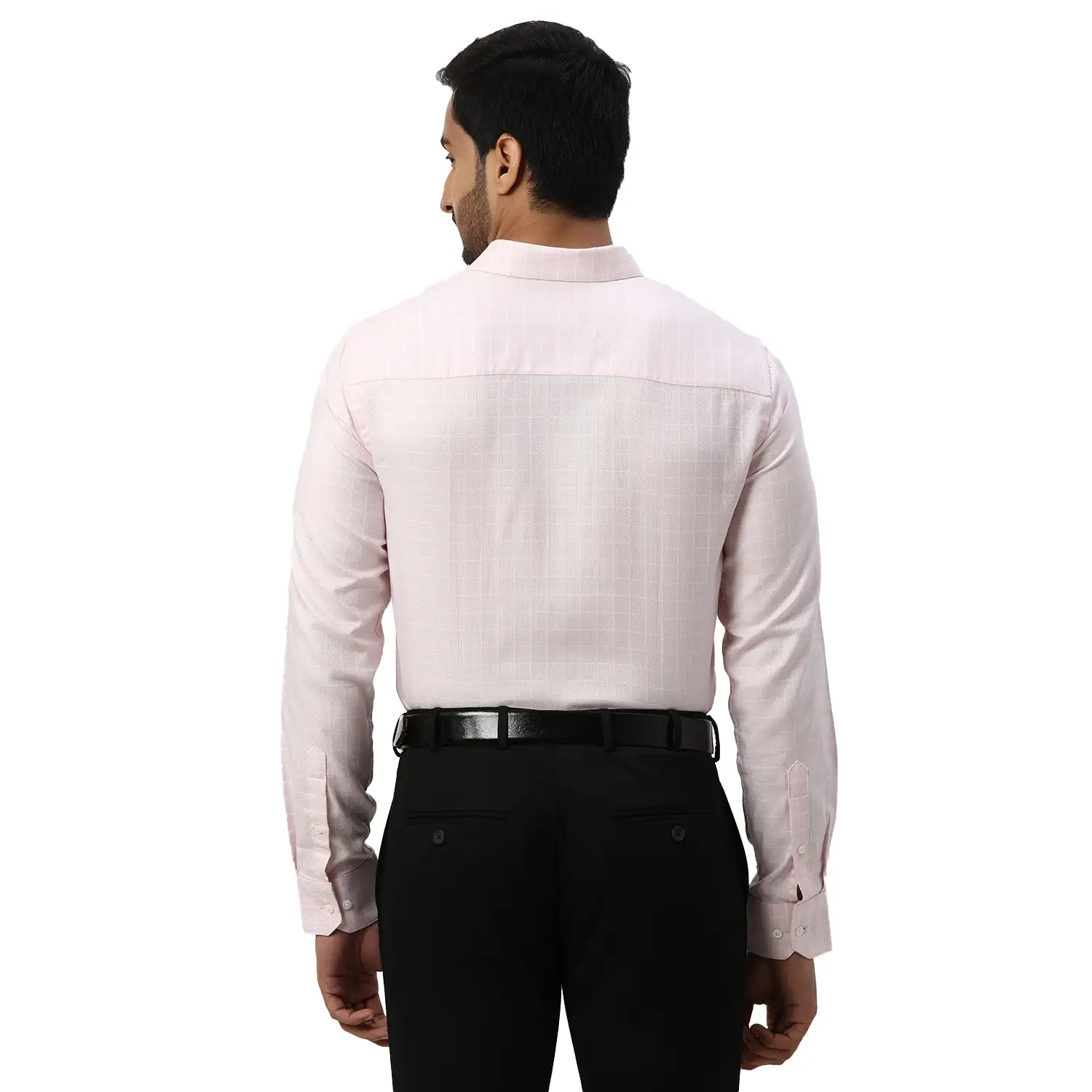 Men Red Slim Fit Checks Cotton Shirts - Image 4