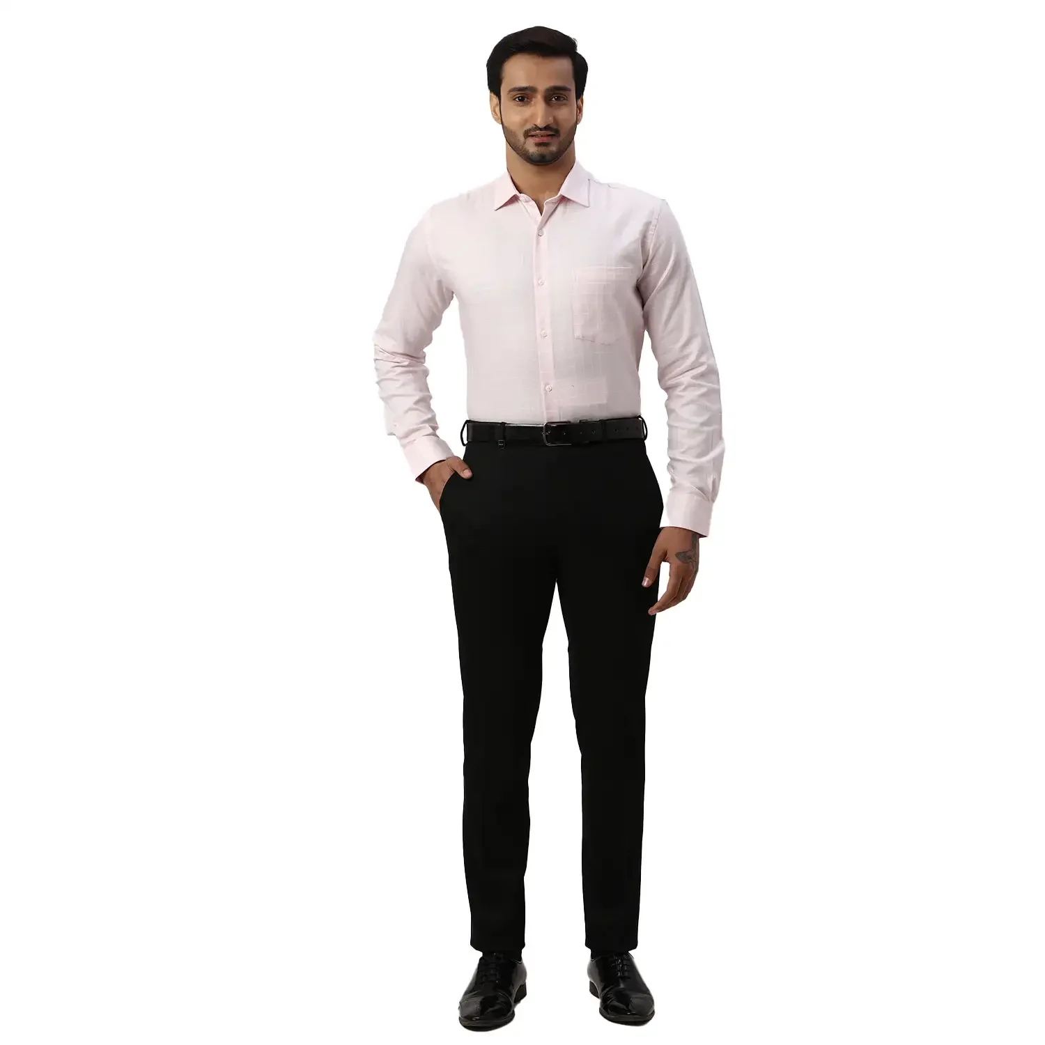 Men Red Slim Fit Checks Cotton Shirts - Image 5