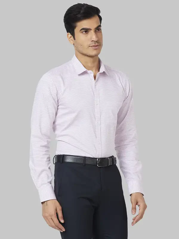 Men Red Slim Fit Checks Cotton Shirts - Image 2
