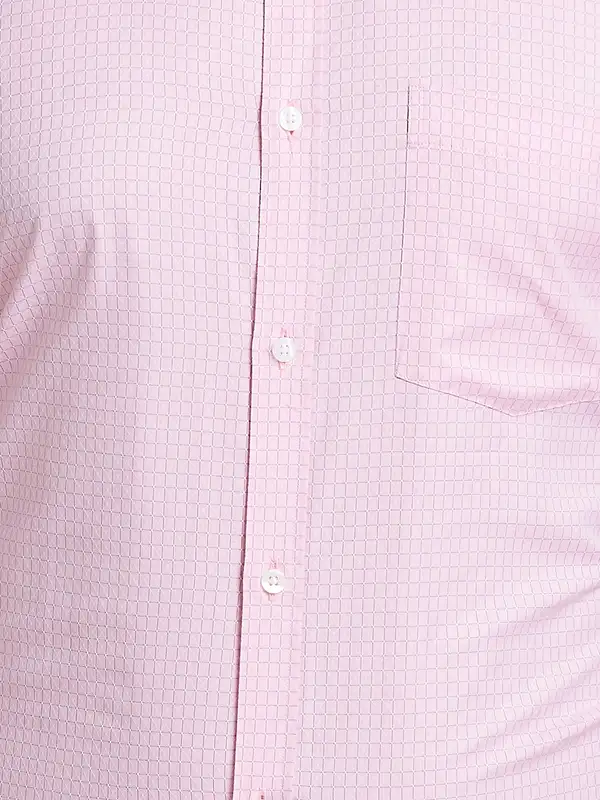 Park Avenue Men Pink Slim Fit Checks Formal Shirt - Image 8