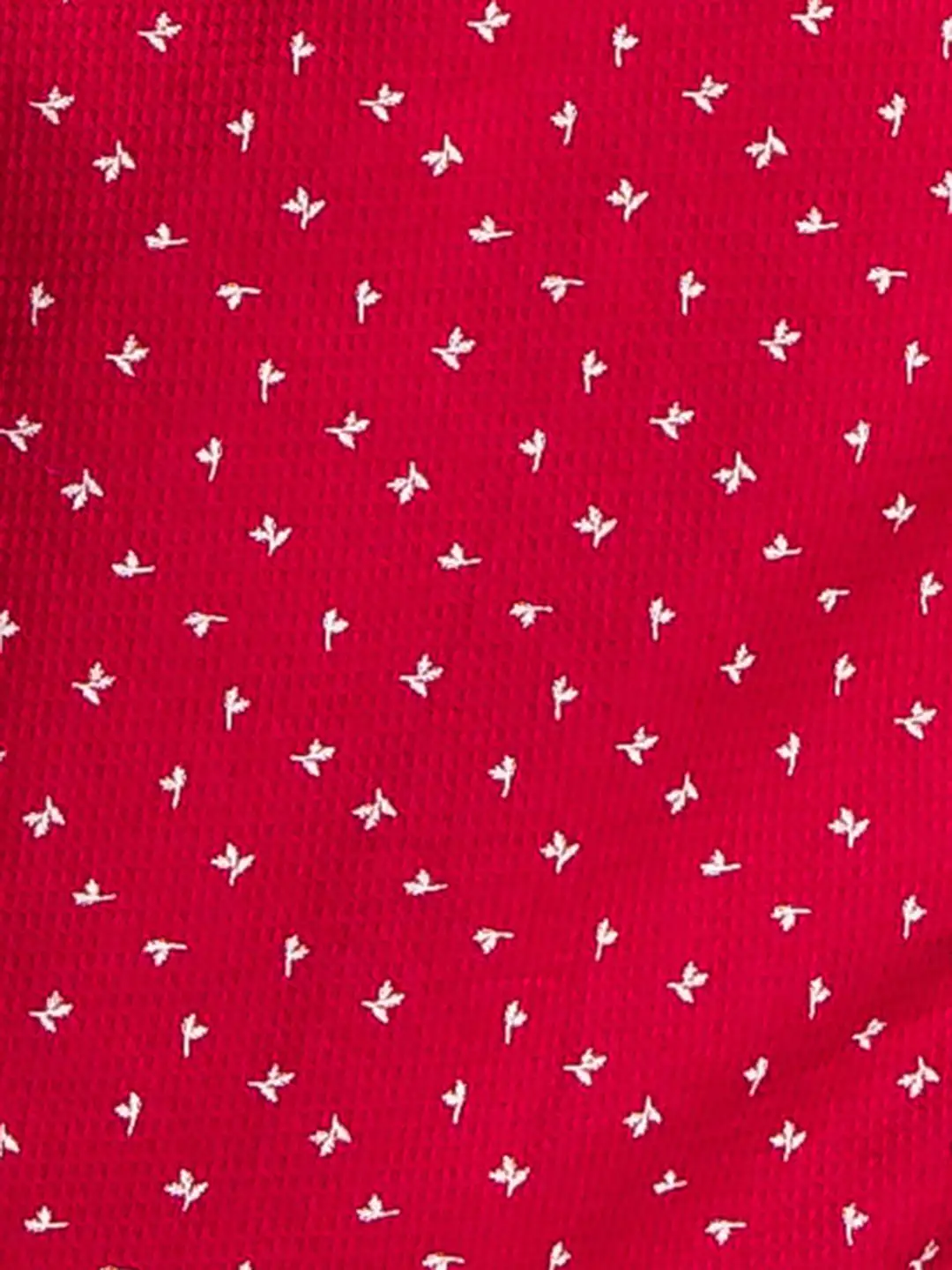 Men Red Slim Fit Print Cotton Half Sleeve Shirts - Image 6