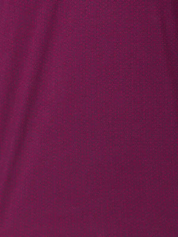 Men Red Slim Fit Print Cotton Polyester Blend Round Neck Collar Polo T-Shirt - Image 7