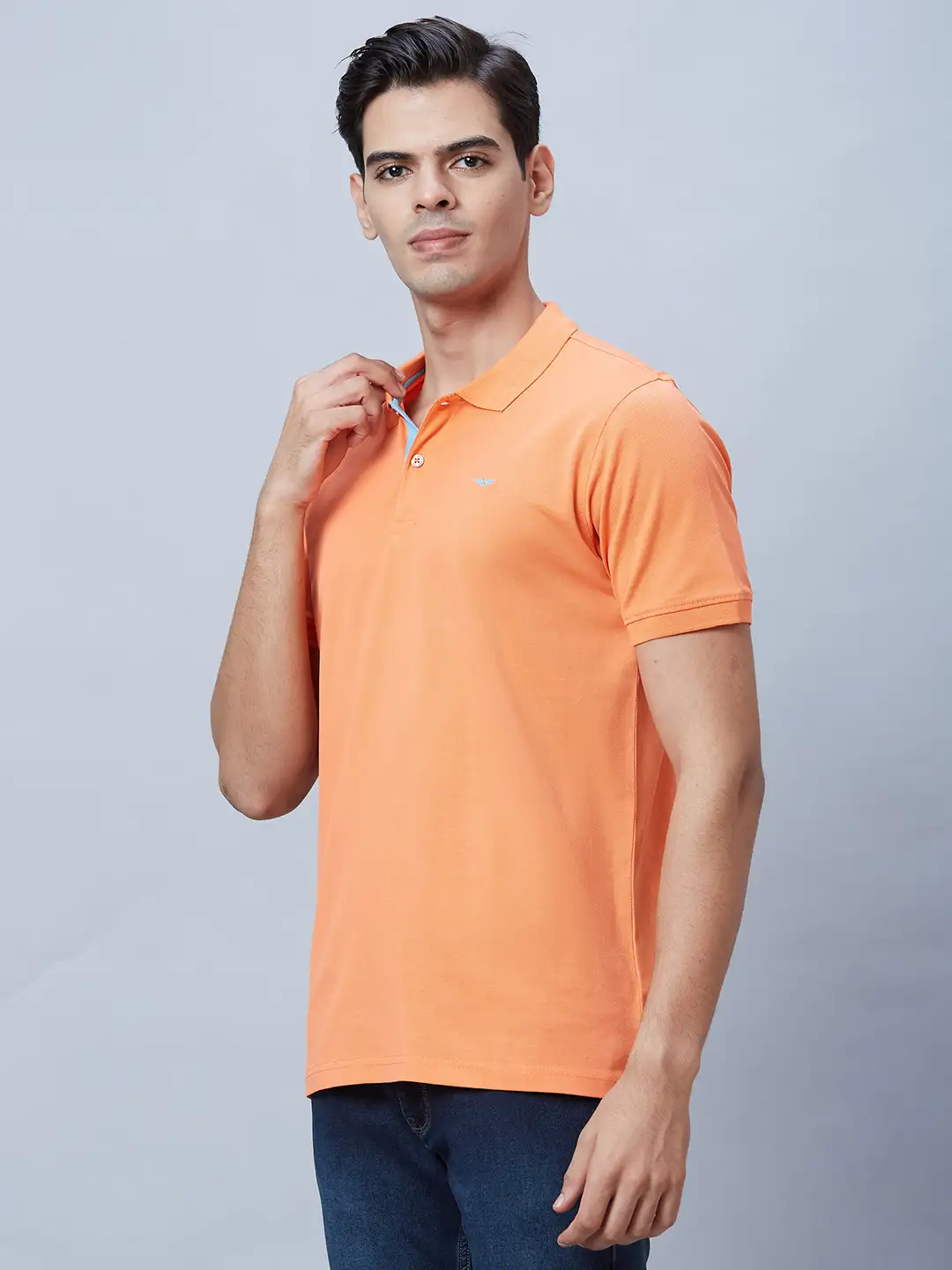 Men Red Slim Fit Print Cotton T-Shirt - Image 3