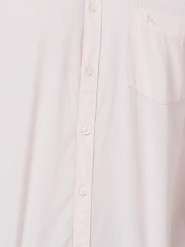 Parx Men Pink Solid Slim Fit Cotton Casual Shirt - Image 7