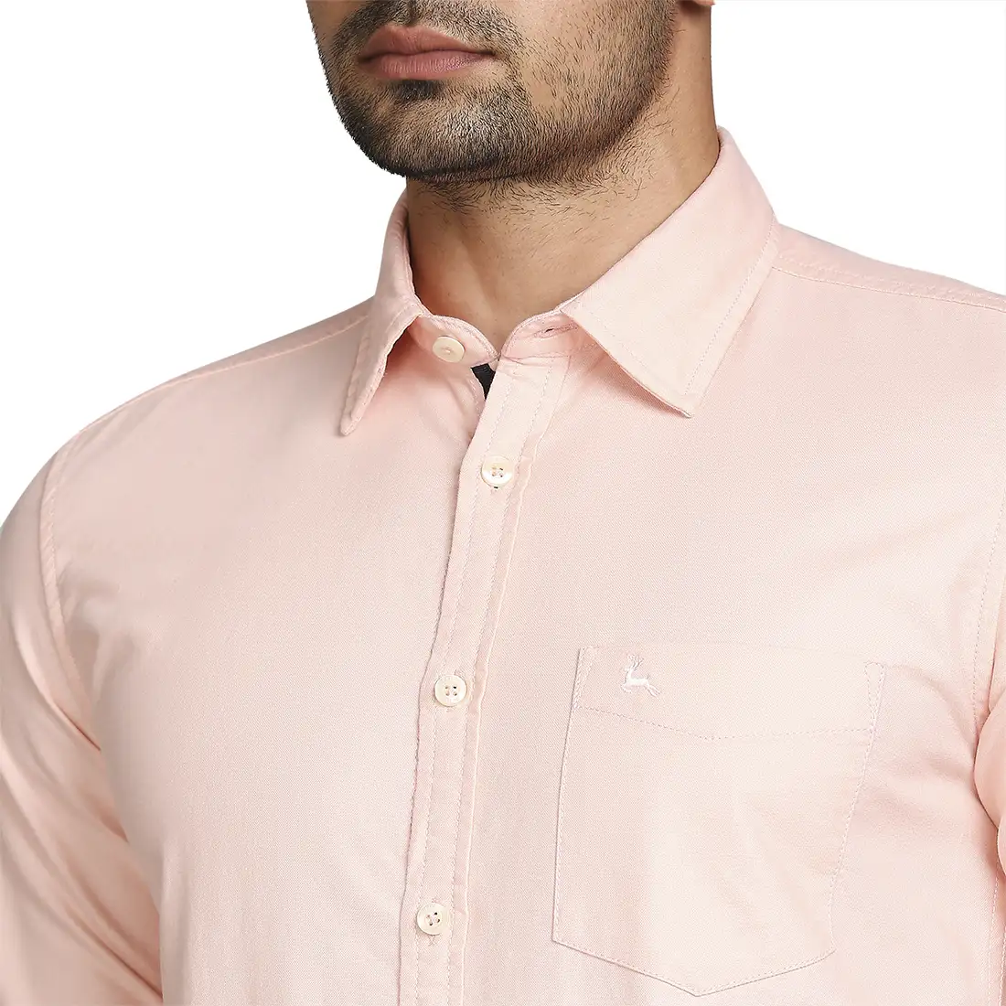 Men Red Slim Fit Solid Cotton Full Sleeve Shirts - Image 6