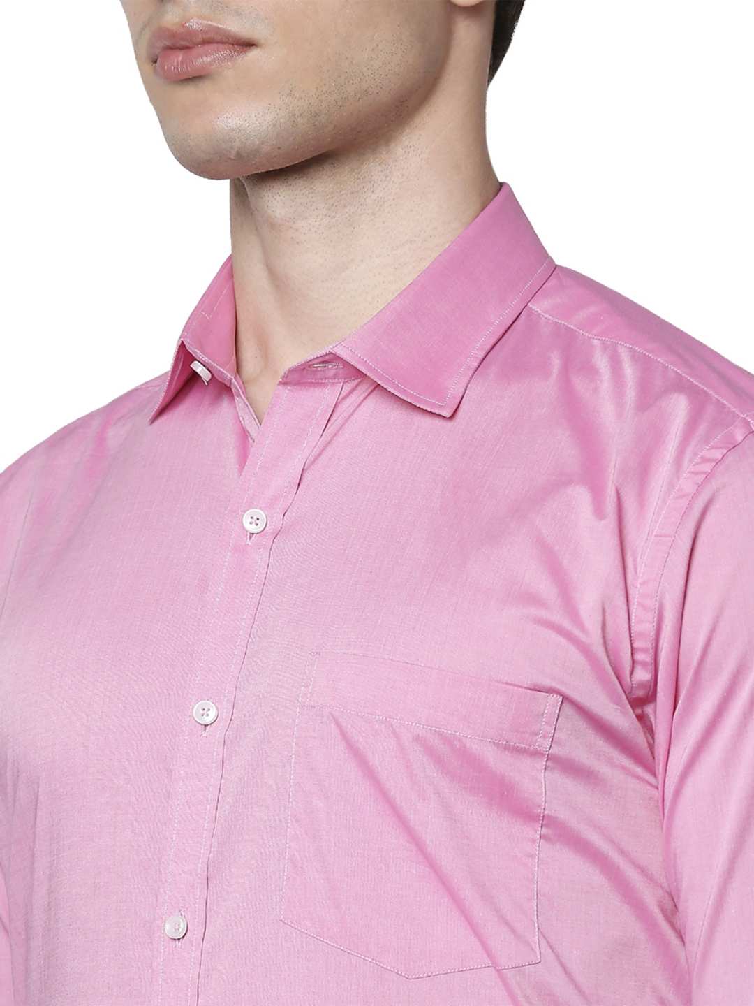 Men Red Slim Fit Solid Cotton Shirts