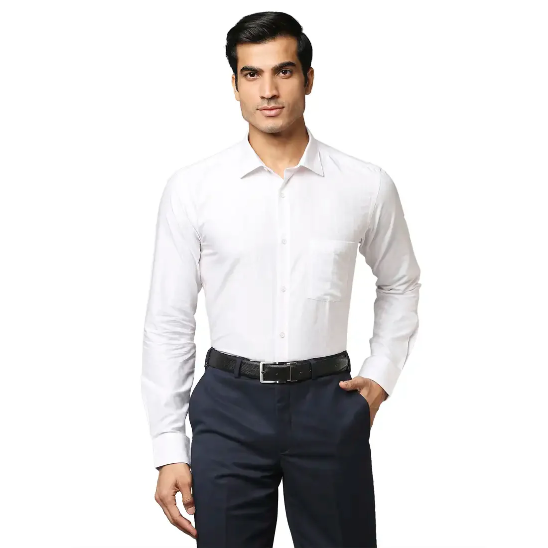 Men Red Slim Fit Stripe Cotton Shirts